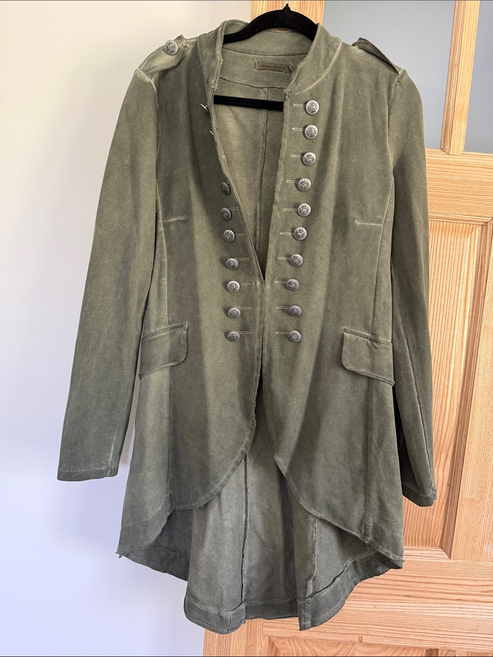 Women’s Military-Inspired Olive Green Jacket